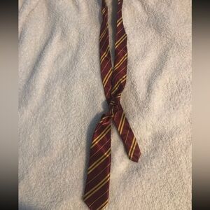 Striped Burgundy and Yellow Tie (Gryffindor Colors) ❤️💛